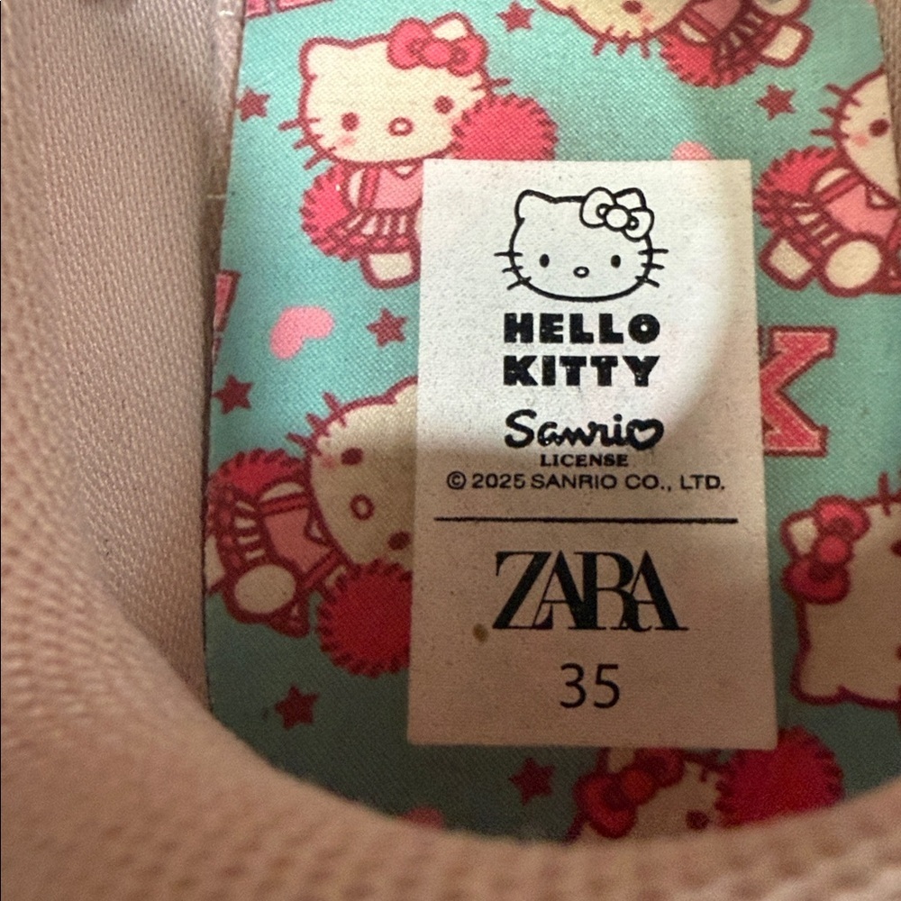Zara Hello Kitty Sneakers with Pink and White Accents - Picture 2 of 5